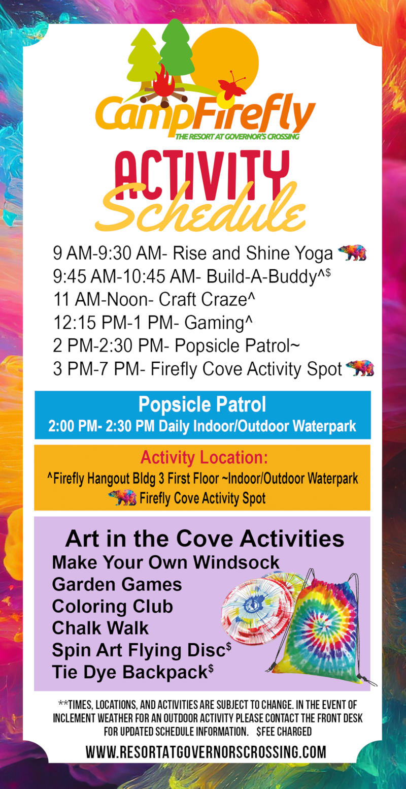 Current Activity Schedule